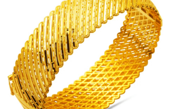 Handcuff 14 Carat Gold Bracelet